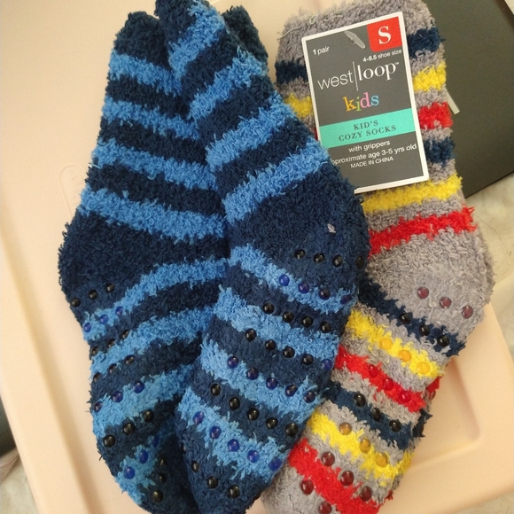 WestLoop Kids 2 pairs Socks S Shoe 4-8.5 - Picture 2 of 7